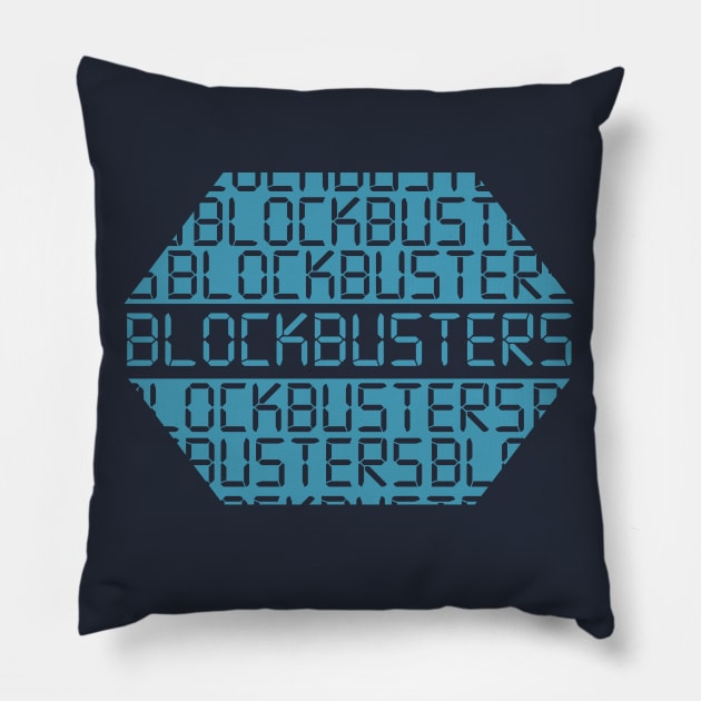 Retro 80s Blockbusters TV Quiz Show Pillow by Meta Cortex