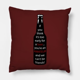 A message in the beer Pillow