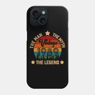 Father's Day Shirt Vintage 1989 The Men Myth Legend 31st Birthday Gift Phone Case