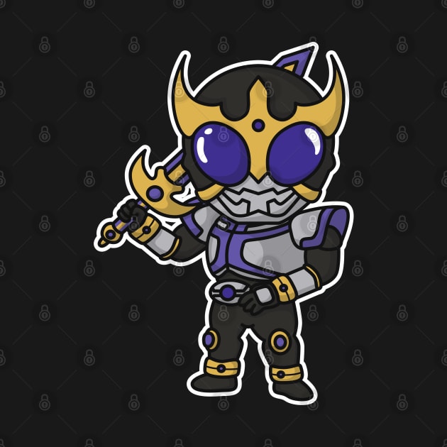 Kamen Rider Kuuga Titan Form Chibi Style Kawaii by The Toku Verse