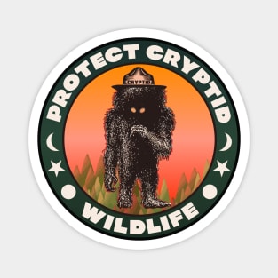 Protect Cryptid Wildlife ))(( Cryptozoology Fan Art Magnet