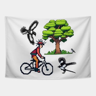 Magpie Mayhem Tapestry