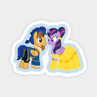 Flash Sentry and Twilight Sparkle Beauty and the Beast Magnet