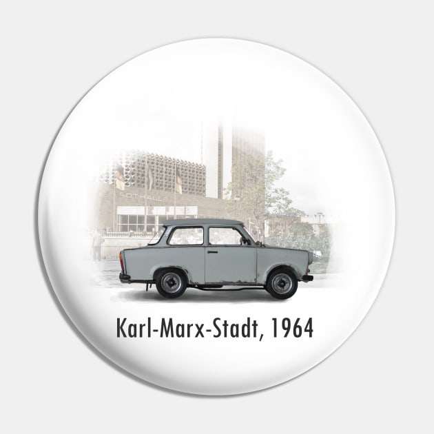 A Trabant in Karl-Marx-Stadt Pin by DaJellah