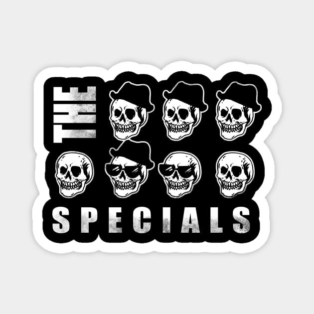 the specials band illustration skulls design Magnet by ROCKHOPPER