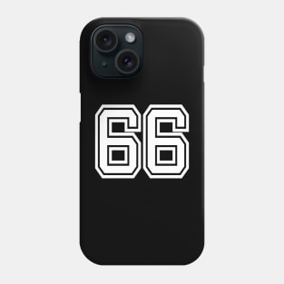 Number for 66 a sports team, group, or community T-Shirt Phone Case