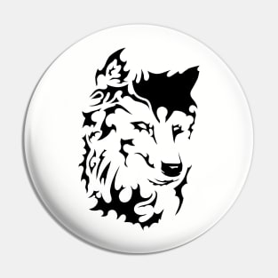 Tribal Wolf Pin