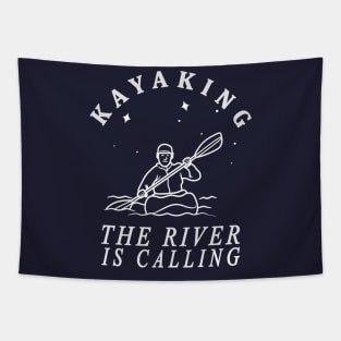 Kayaking:  The River is Calling Tapestry