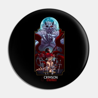 Crimson Dames: Standard Vs. White Wolf Pin