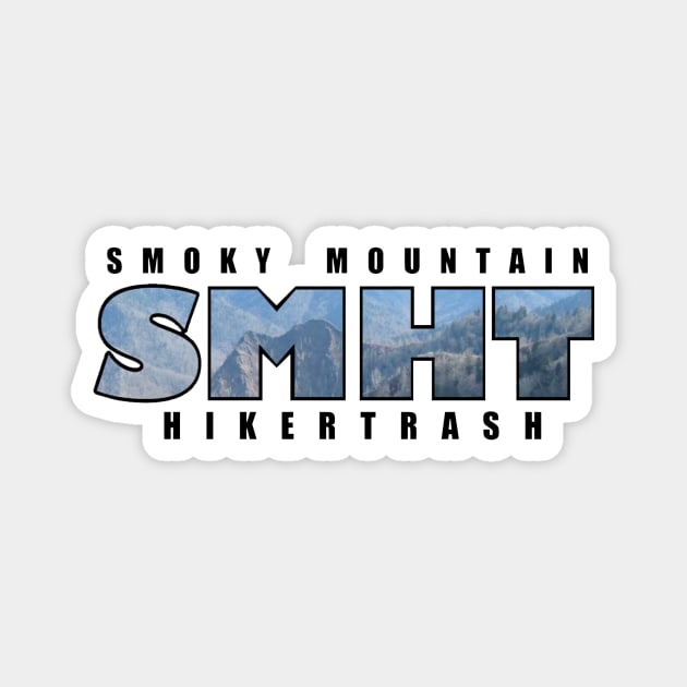 SMHT Logo Magnet by Unofficial Smoky Mountain Hikertrash Merch