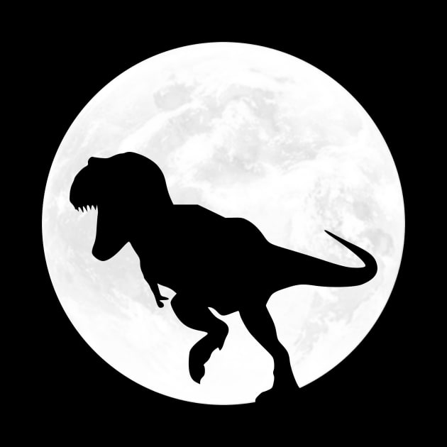 T Rex in Full Moon by ChapDemo