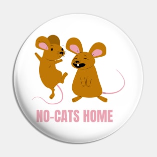 No-Cats Home Funny Mice Design for People Allergic to Cat Hair Pin