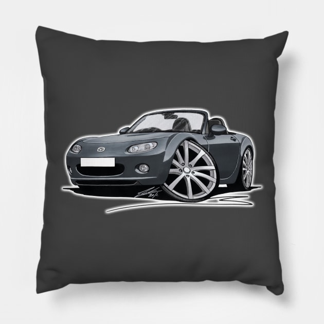 Mazda MX5 (Mk3) Grey Pillow by y30man5