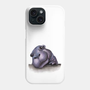 Cute baby hippo Phone Case