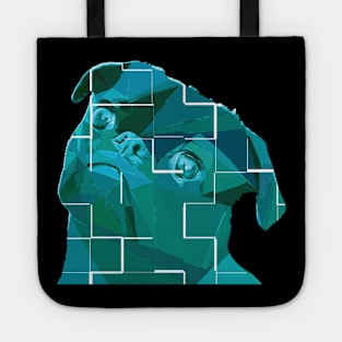 Cute dog face | Cute pug looks Tote