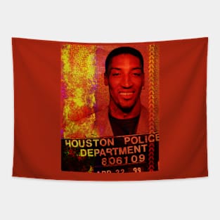 Scottie Pippen Mugshot Tapestry