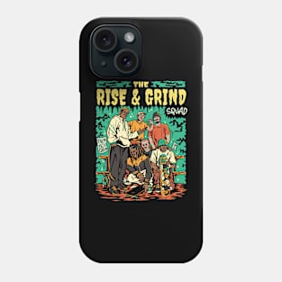 The Rise & Grind Squad // Retro Skateboarding // Comic Style Skater Crew Phone Case