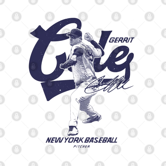 Gerrit Cole New York Y Retro by Jesse Gorrell