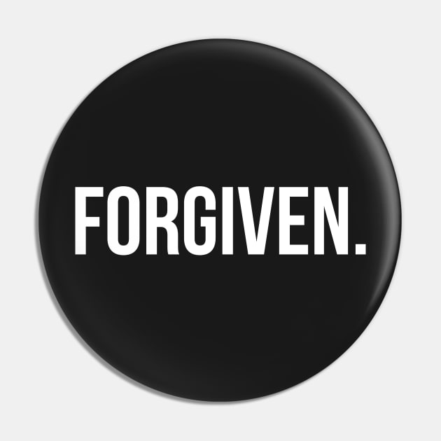 Forgiven Pin by ChristianLifeApparel