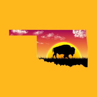 Oklahoma Buffalo Silhouette T-Shirt