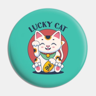 Lucky Cat design Pin