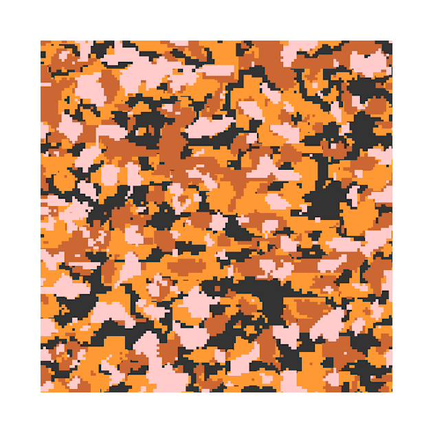 Wheat Brown Digital Camouflage by Tshirtstory