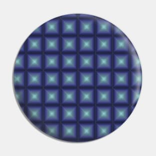 Blue Gradient Squares Pattern Pin