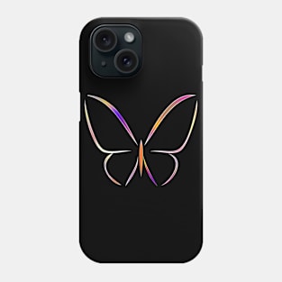 Butterfly Animal Color Wild Forest Nature Chrome Graphic Phone Case