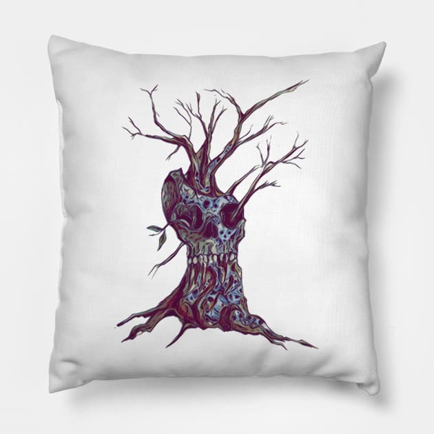 Gallows tree Pillow by Glenbobagins