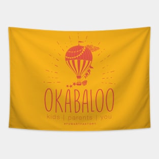 OKABALOO RED LOGO Tapestry