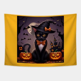 halloween cat Tapestry