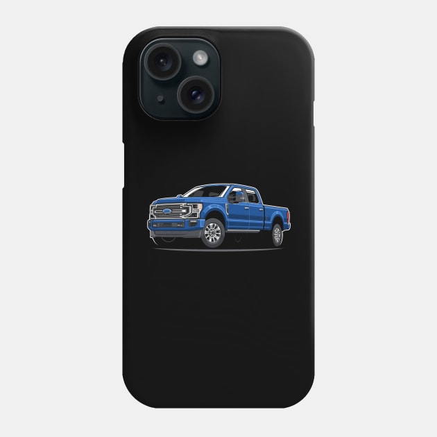 Super Duty F-250 Limited (Blue) Phone Case by afrcreativeart