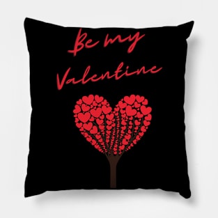 Be my valentine cute tree of love valentines Pillow