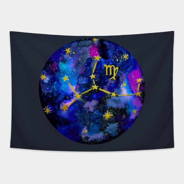 Virgo Constellation Tapestry by AlessiaGreen