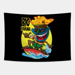 Big Kahuna Tiki Surfer Tapestry