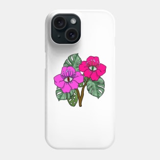 Hibiscus Frieda white bg Phone Case