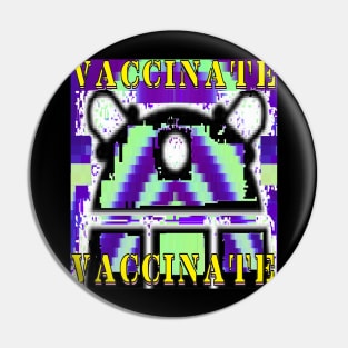 Vaccine Pandemic lockdown Robot by LowEndGraphics Pin