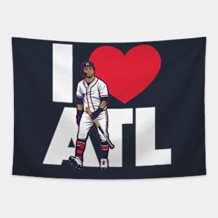 Eddie Rosario I Love Atlanta Tapestry