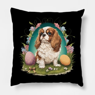 King Spaniel happy easter day Pillow