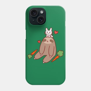 Sloth Loves Bunny Phone Case