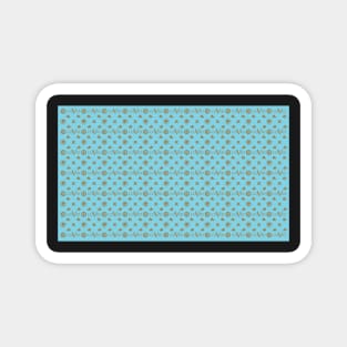 COVID 19 Pattern Teal Magnet