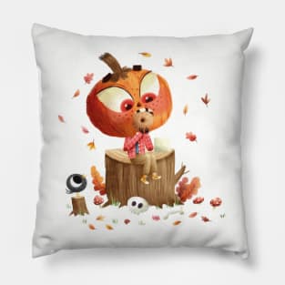 Pumpkin boy. Pillow