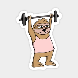 Funny Workout Sloth Magnet