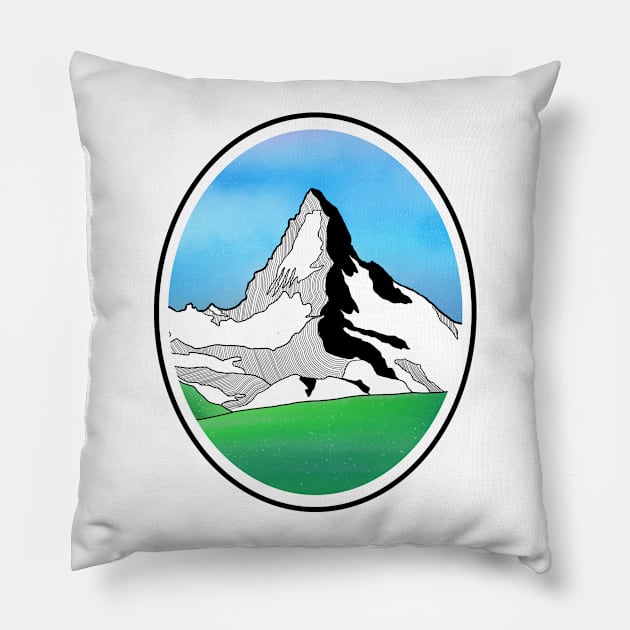 The Matterhorn Pillow by mailboxdisco