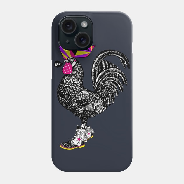 El gallo con botas Phone Case by annaomline