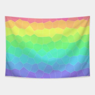 Bright Rainbow Geometric Tapestry