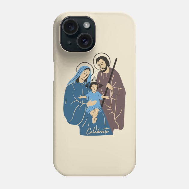 Celebrate the Nativity This Christmas Phone Case by Contentarama