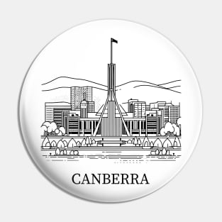 canberra line art illustration Pin