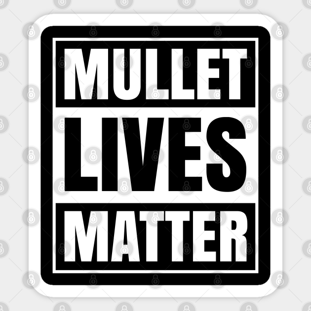 Mullet Hair Cut Style Haircut Barber Southern South Honkey Trucks America Usa Midwest Georgia Mullet Sticker Teepublic
