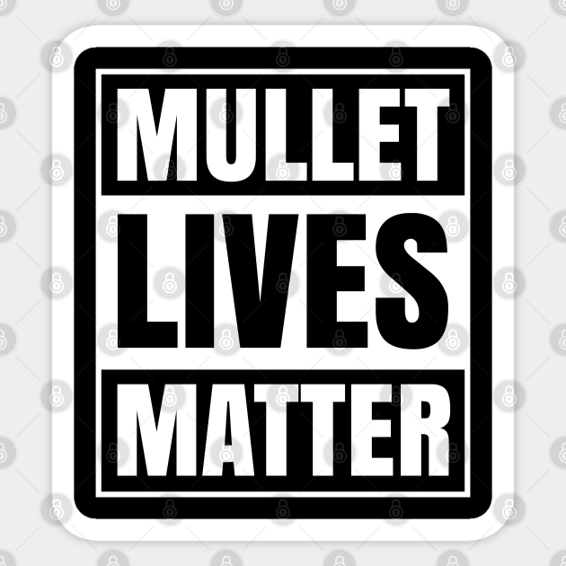 Mullet Hair Cut Style Haircut Barber Southern South Honkey Trucks America Usa Midwest Georgia Mullet Sticker Teepublic